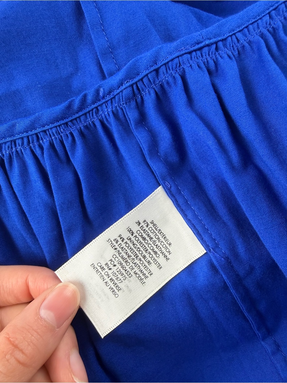 Alice + Olivia Royal Blue Tiered Puff Sleeve Mini Dress - Picture 8 of 8
